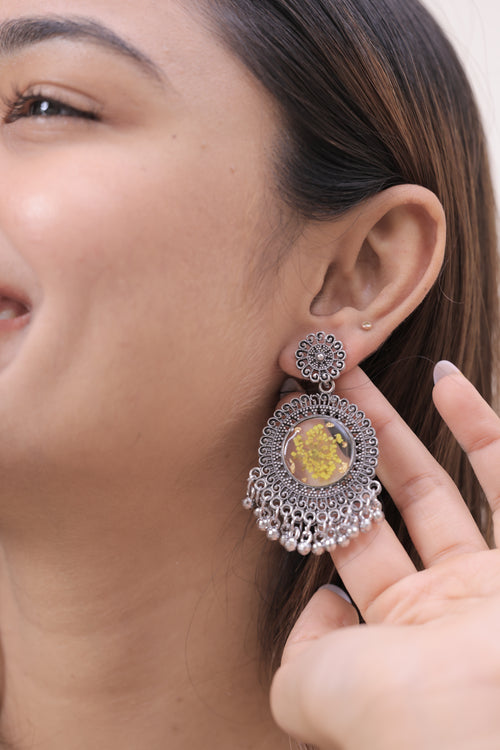 Yellow Bloom Jhumka