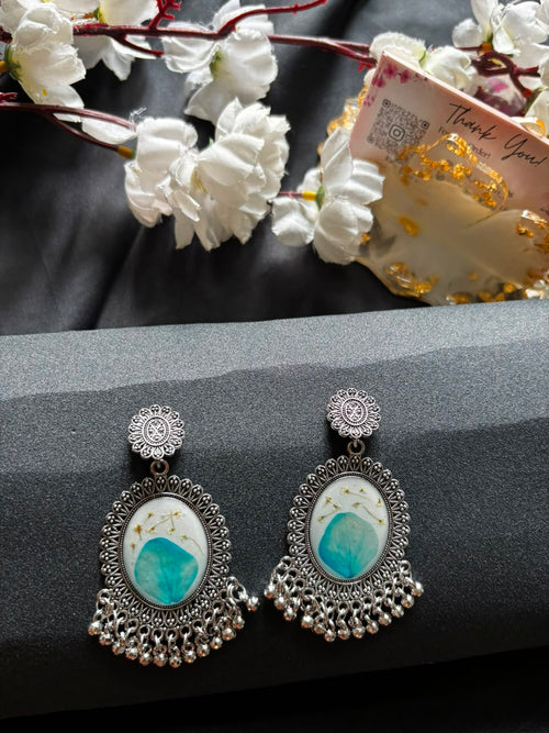 Aqua Bloom Jhumka