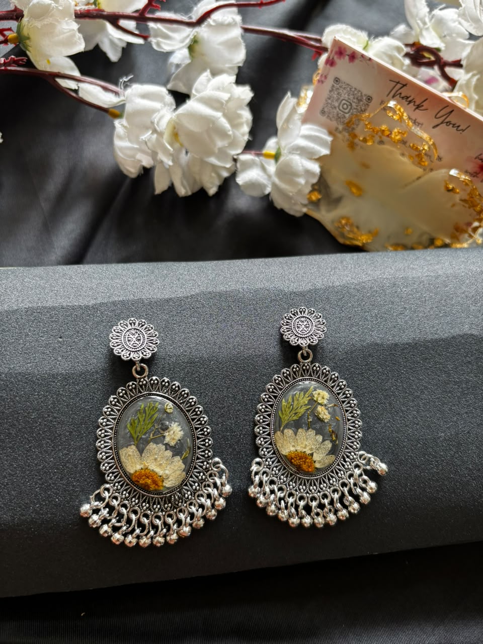 Ivory Petal Jhumka