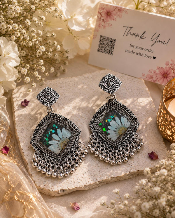 Azure Frame Jhumka - alternate view