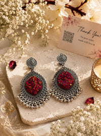 Rosewood Petal jhumka thumbnail